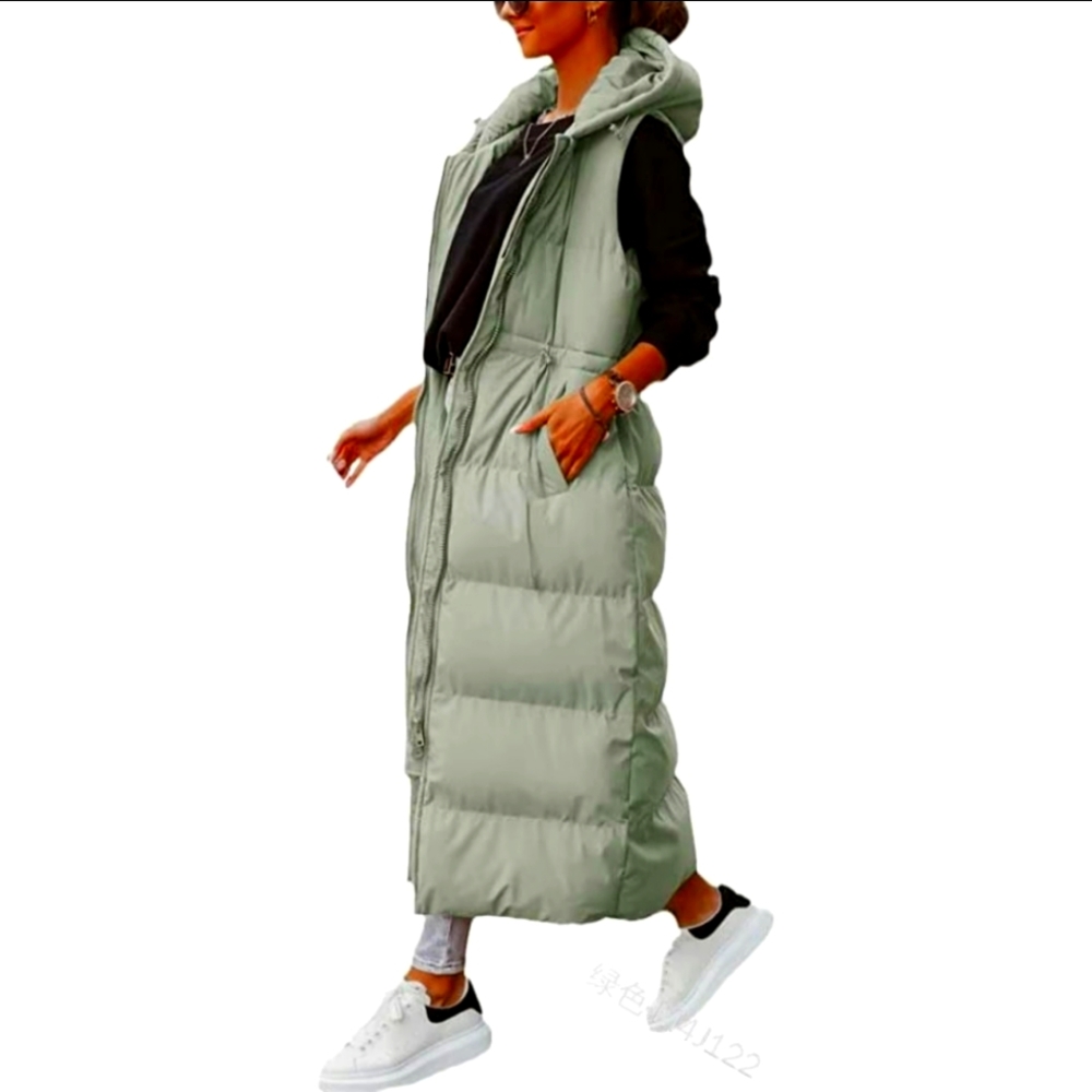 Woman Long Puffer Vest
